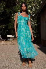 Lovers Dance Midi Dress Green