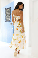 Citrus Love Midi Dress Yellow