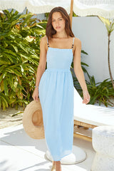 Honey Skies Maxi Dress Blue