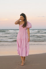Strawberry Daiquiri Maxi Dress Pink