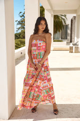 Spellcaster Strapless Maxi Dress Multi