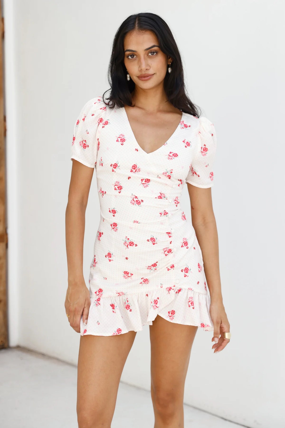Wildflower Secrets Mini Dress White