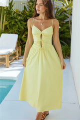 Sincerely True Maxi Dress Yellow