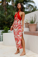 Isla Midi Dress Print