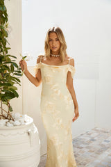 Off The Record Maxi Dress Yellow