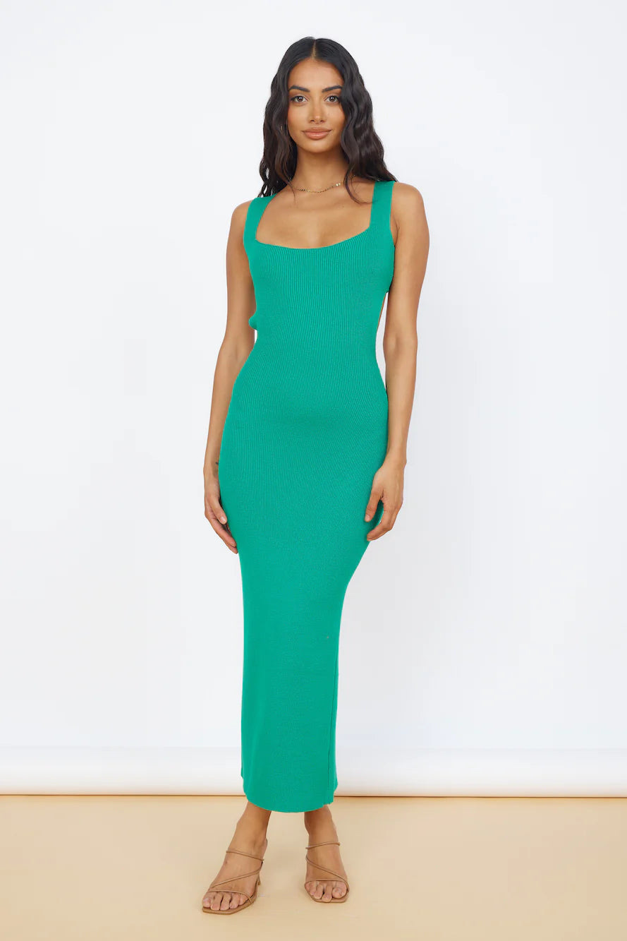 Coastal Dreams Maxi Dress Green