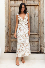 In Wonderland Maxi Dress Brown