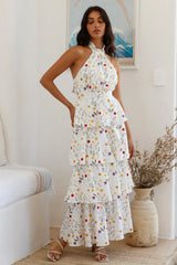 Symphony Sounds Halter Maxi Dress Multi