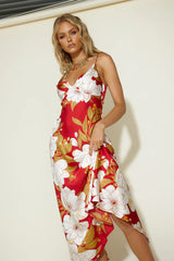 Disappear in the Clouds Maxi Dress Red