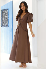 Dreamy Escape Maxi Dress Brown