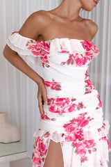 Rosella Off The Shoulder Maxi Dress Pink