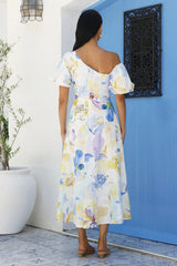 Silent Lullabies One Shoulder Midi Dress Print