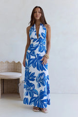 Voices All Around Maxi Dress Blue
