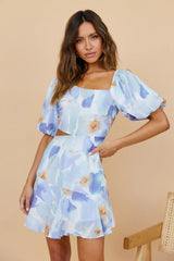 Peaceful Encounters Dress Blue