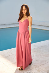 SEVEN WONDERS Zephy Maxi Dress Rose